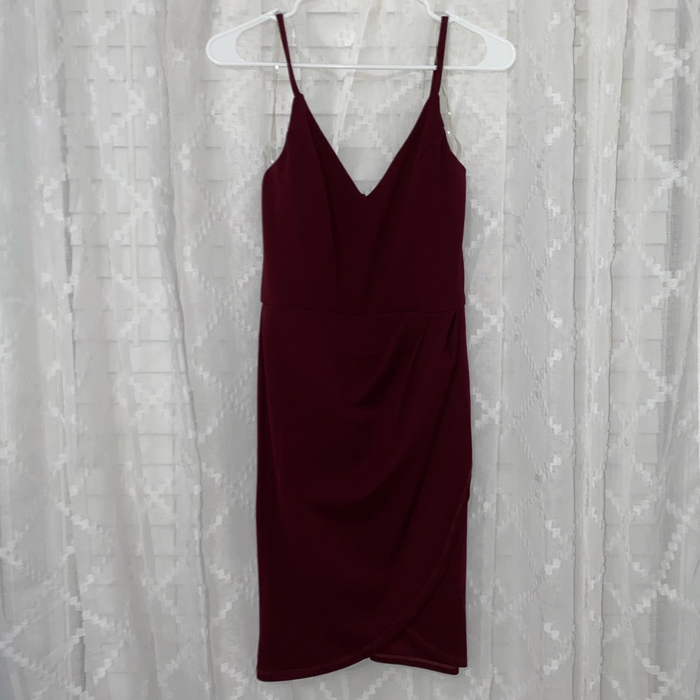 NWT Burgundy Formal Mini Dress